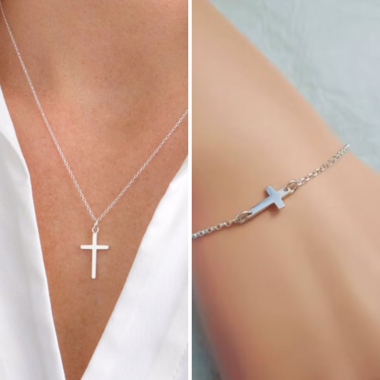 I Am Faithful Cross Bracelet + Bonus Necklace